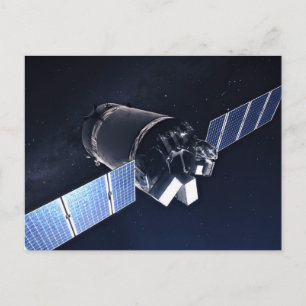 Illustration Of The Dragon Xl Spacecraft. Postcard