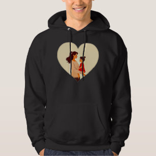 Illustration of the love between mother and daught hoodie