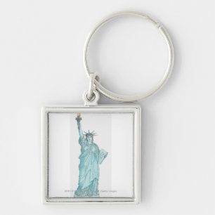 Illustration of the Statue of Liberty Key Ring