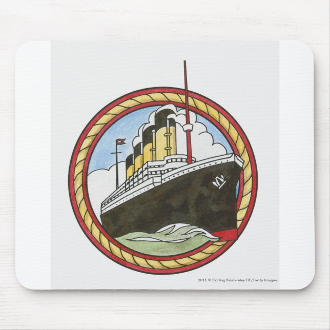 Illustration of Titanic Mouse Mat (Front)