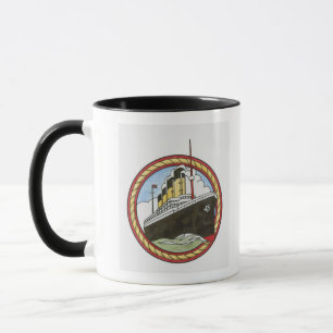 Illustration of Titanic Mug