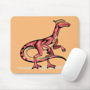 Illustration Of Velociraptor. Mouse Mat