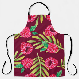 Illustration of watercolor hand drawn pattern with apron