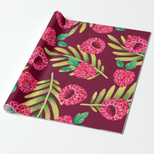 Illustration of watercolor hand drawn pattern with wrapping paper