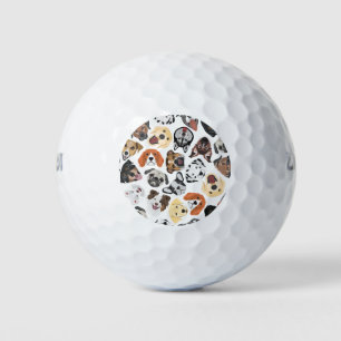 Illustration Pattern sweet Domestic Dogs Golf Balls