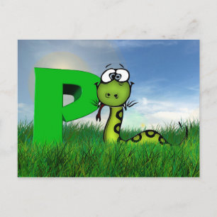 Illustration python postcard