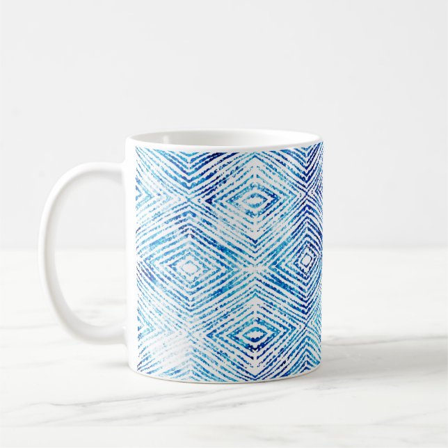 Illustration seamless boho geometric pattern isola coffee mug (Left)