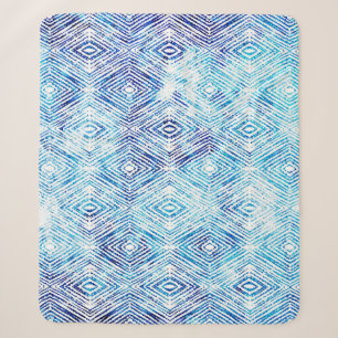 Illustration seamless boho geometric pattern isola sherpa blanket