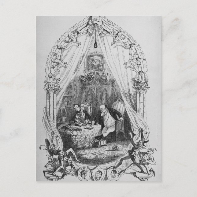 Illustration `The Pickwick Papers' by Charles Postcard (Front)