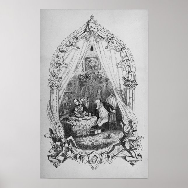 Illustration `The Pickwick Papers' by Charles Poster (Front)