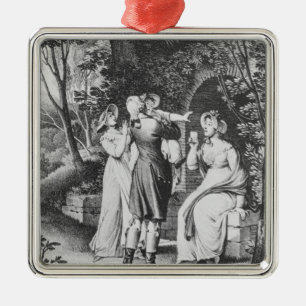 Illustration 'The Sorrows of Werther' by Metal Tree Decoration