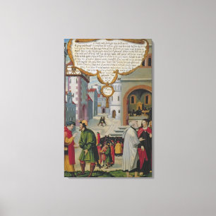 Illustration to Christ's teaching Canvas Print