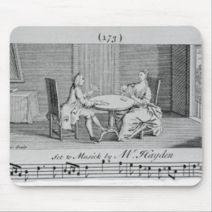 Illustration to Sheet Music by Joseph Haydn Mouse Mat