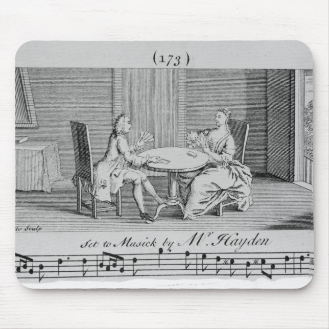 Illustration to Sheet Music by Joseph Haydn Mouse Mat (Front)