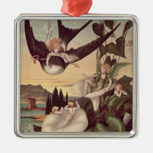 Illustration to 'Thumbkinetta', by Hans Christian Metal Tree Decoration