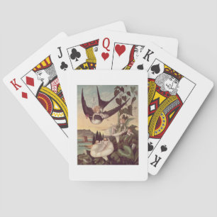 Illustration to 'Thumbkinetta', by Hans Christian Playing Cards