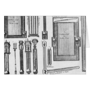 Illustrations of barometers and looking