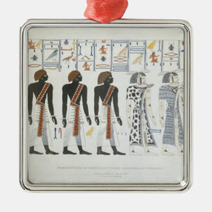 Illustrations of hieroglyphics from the Tombs of t Metal Tree Decoration