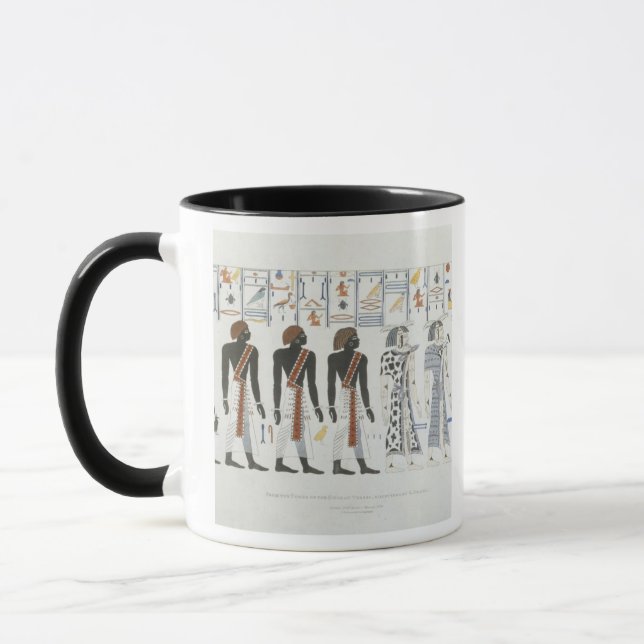 Illustrations of hieroglyphics from the Tombs of t Mug (Left)