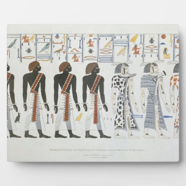 Illustrations of hieroglyphics from the Tombs of t Plaque (Front)