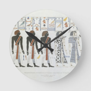 Illustrations of hieroglyphics from the Tombs of t Round Clock