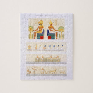 Illustrations of painted boards and murals from th jigsaw puzzle