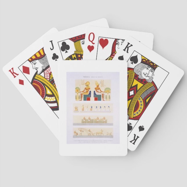 Illustrations of painted boards and murals from th playing cards (Back)