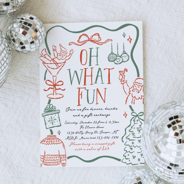 Illustrative Christmas Party Invitation (Creator Uploaded)