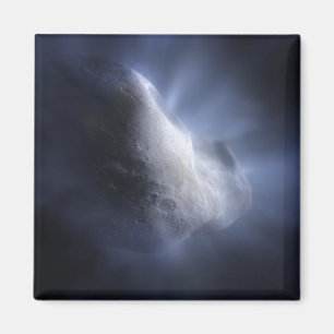 Illustrative Close-Up The Comet Tempel. Magnet