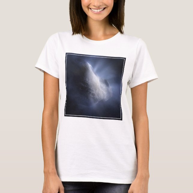 Illustrative Close-Up The Comet Tempel. T-Shirt (Front)