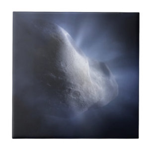 Illustrative Close-Up The Comet Tempel. Tile