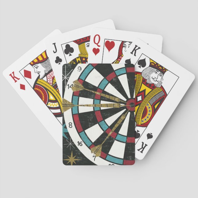 Illustrative Dart Board Playing Cards (Back)