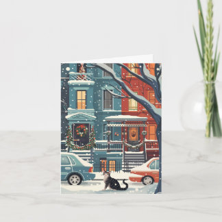 Illustrative New York city retro Card