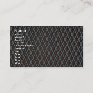 Illustrative White metal grill Business Card