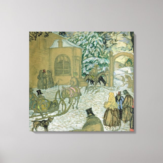 Illustraton for 'Dubrovsky', by Alexander Pushkin Canvas Print (Front)