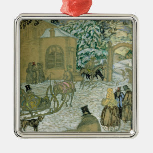 Illustraton for 'Dubrovsky', by Alexander Pushkin Metal Tree Decoration