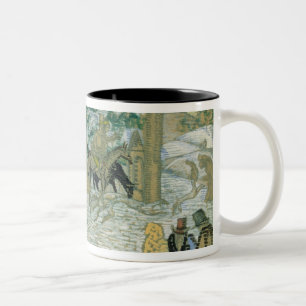 Illustraton for 'Dubrovsky', by Alexander Pushkin Two-Tone Coffee Mug