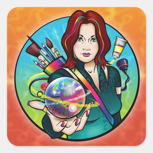 ILLUSTRIA SQUARE STICKER (Front)