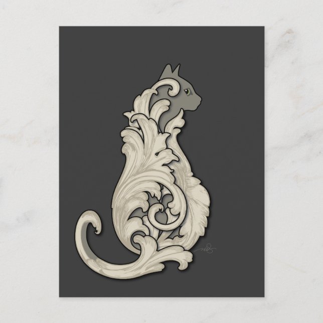 Illustrious Cat Postcard (Front)