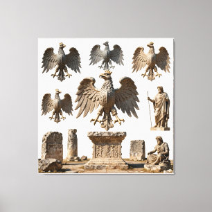 IllyrianAltarRelics-SacredEagleArtBundleV HERSYM  Canvas Print