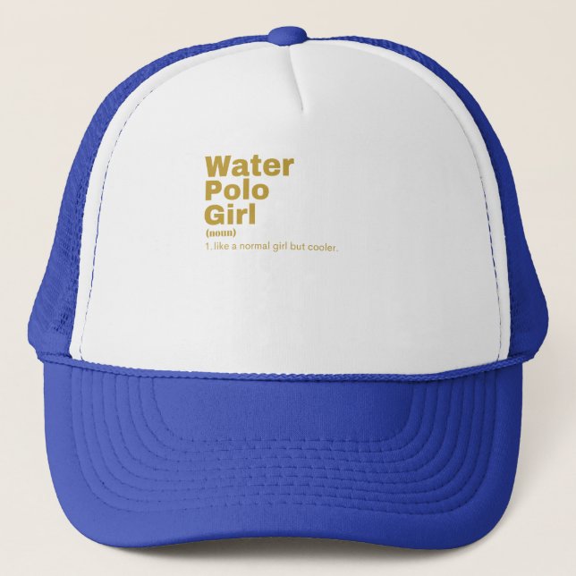 ilm Girl - Water Polo Trucker Hat (Front)
