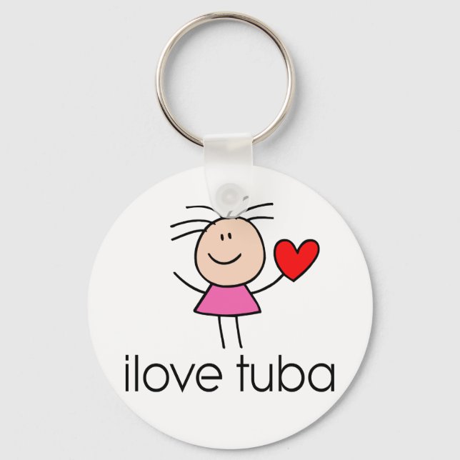 iLove Tuba Gift Key Ring (Front)