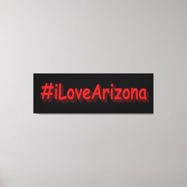 "#iLoveArizona " Cute Design. Buy Now Canvas Print (Front)