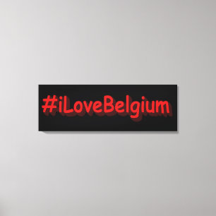 "#iLoveBelgium" Cute Design. Buy Now Canvas Print