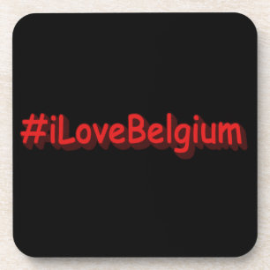 "#iLoveBelgium" Cute Design. Buy Now Coaster