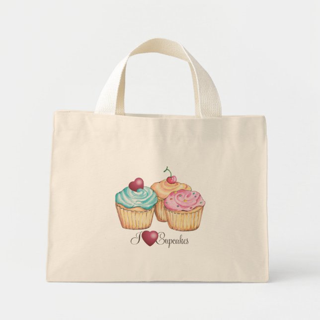 ILoveCupcakes Mini Tote Bag (Front)
