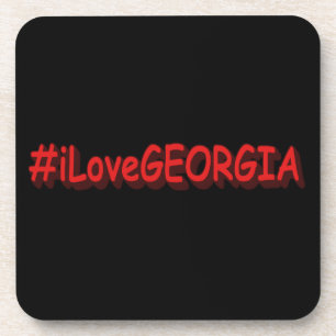 "#iLoveGEORGIA " Cute Design. Buy Now Coaster