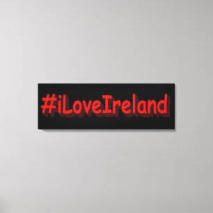 "#iLoveIrelands" Cute Design. Buy Now Canvas Print