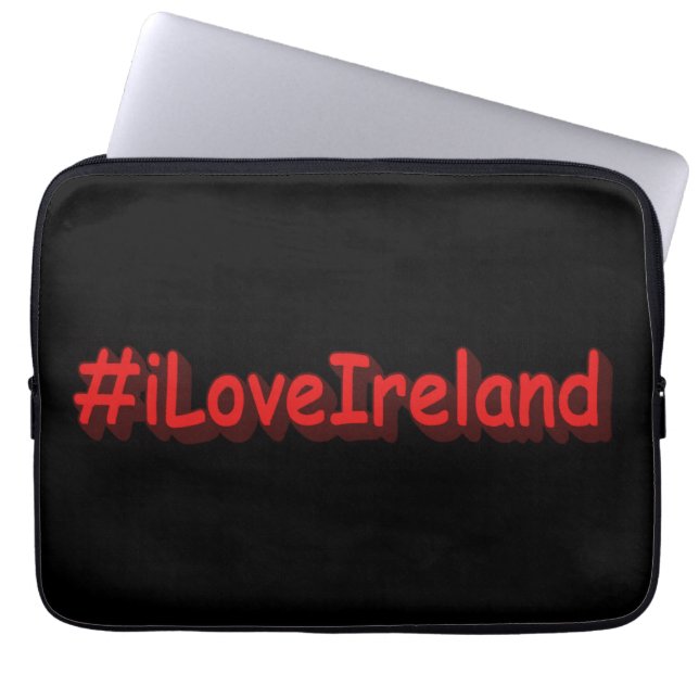 "#iLoveIrelands" Cute Design. Buy Now Laptop Sleeve (Front)