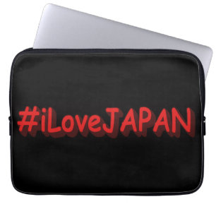 "#iLoveJAPAN" Cute Design. Buy Now Laptop Sleeve